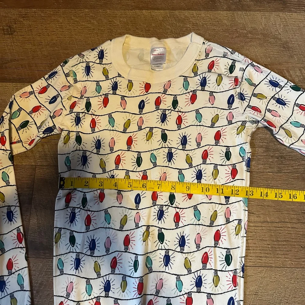 Boys Hanna Andersson Christmas Pajama Set Size 14 Lights